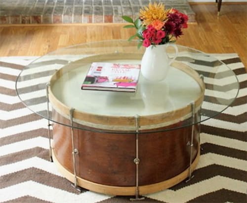 drum set coffee table