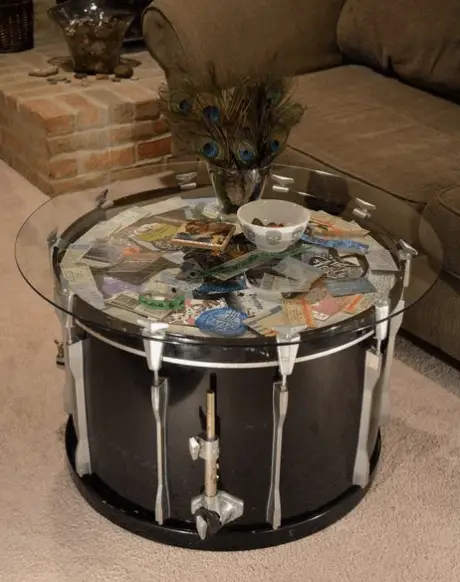 drum set coffee table